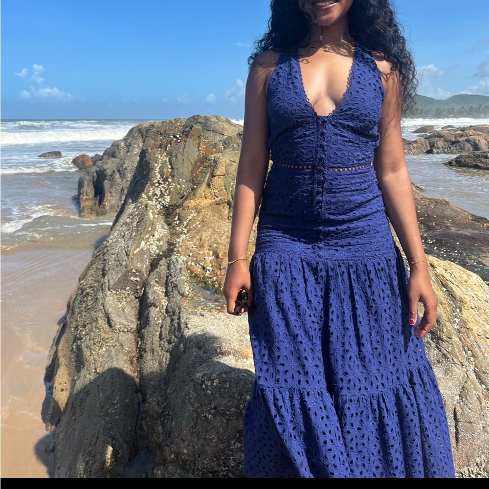 Blue Karen Millen Maxi Dress
